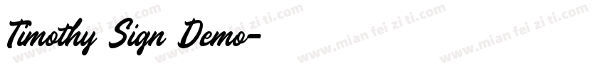 Timothy Sign Demo字体转换